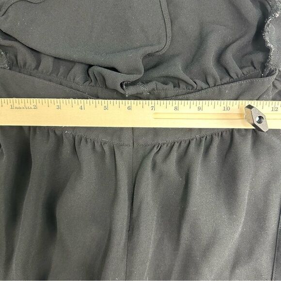 Anthropologie Leith Romper Size XS Black‎ Classic Simple Minimal Summer - Picture 9 of 11